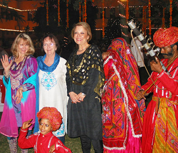 Jenny Otto in India Diwali 2005